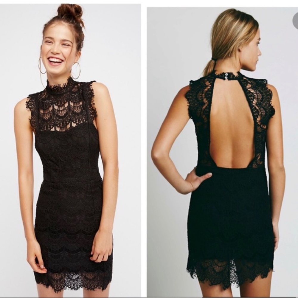 Free People Daydream Bodycon Lace Mini size S